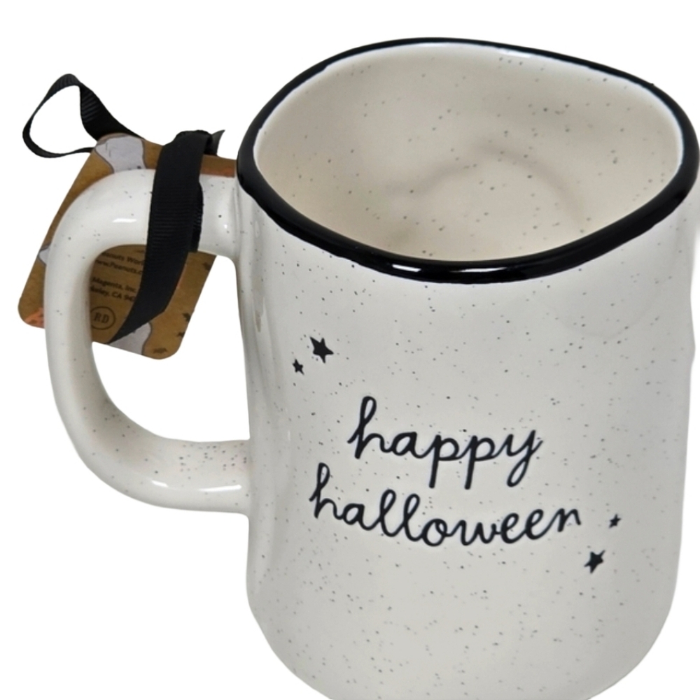 Rae Dunn Peanuts Woodstock Happy Halloween Double Sided Mug NWT - Picture 4 of 6